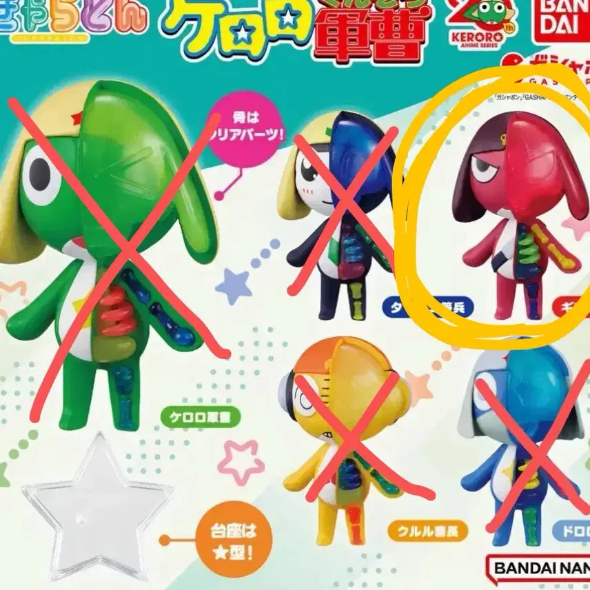 [BUNJANG] Keroro Giroro Skeleton Gacha (Sealed) / 케로로 기로로 스켈레톤 가챠 팝니다(미개봉)