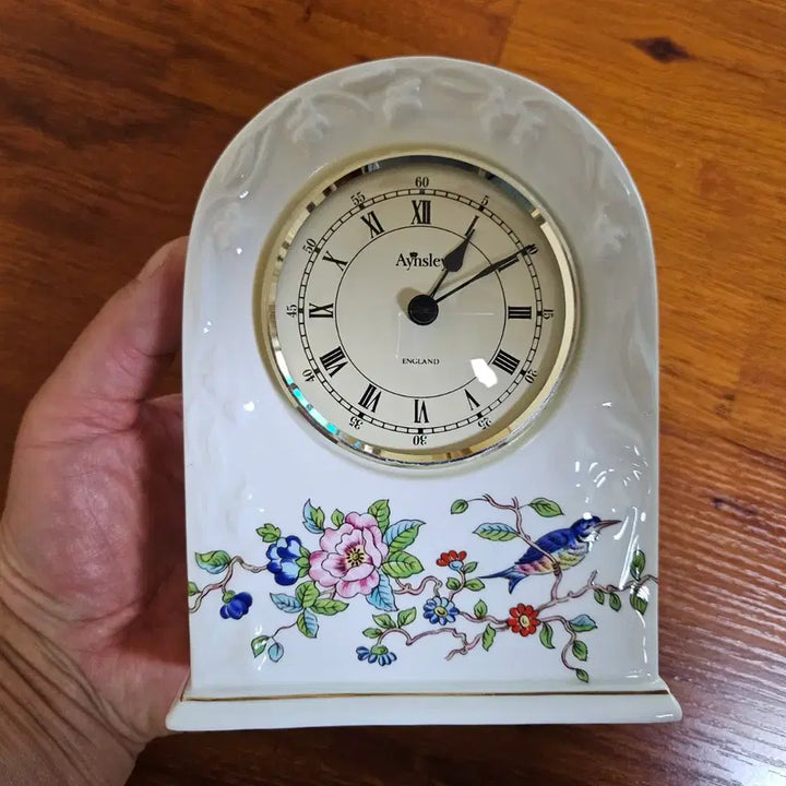 [BUNJANG] Vintage Aynsley Pembroke Electronic Table Clock Made in England / 올드 빈티지 영국산 앤슬리 펨브로크 전자탁상시계 중고.