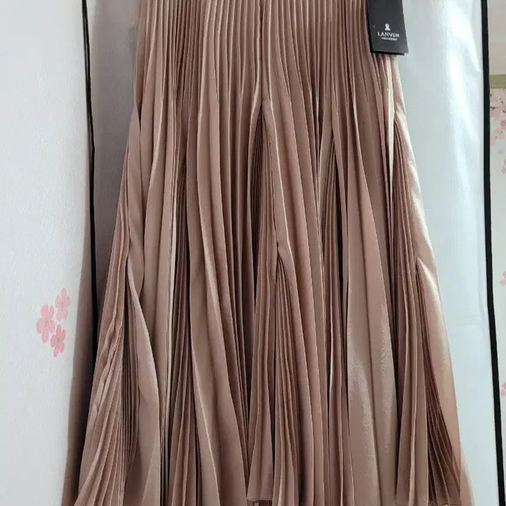 [BUNJANG] Lanvin Pleated Skirt Light Beige / [새상품] 랑방 플리츠 스커트 55 / 115만원