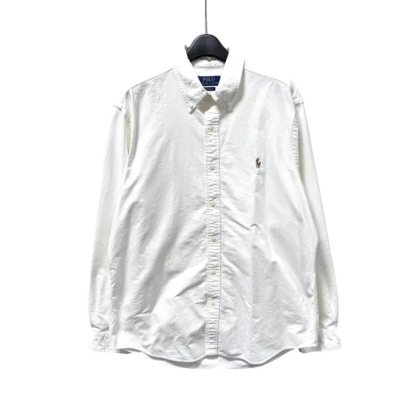 [BUNJANG] Polo White Oxford Shirt New QR Label / 신형 QR라벨 폴로 화이트 옥스퍼드 셔츠
