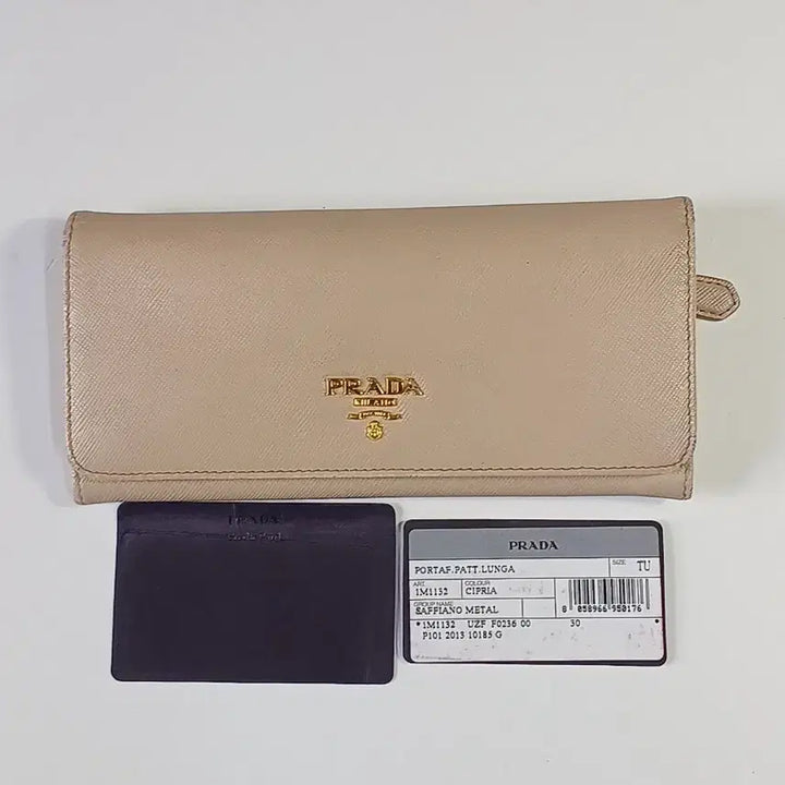[BUNJANG] Prada Saffiano Long Wallet Cipria 1M1132 / (정품보장) 프라다 사피아노 장지갑 Cipria 1M1132