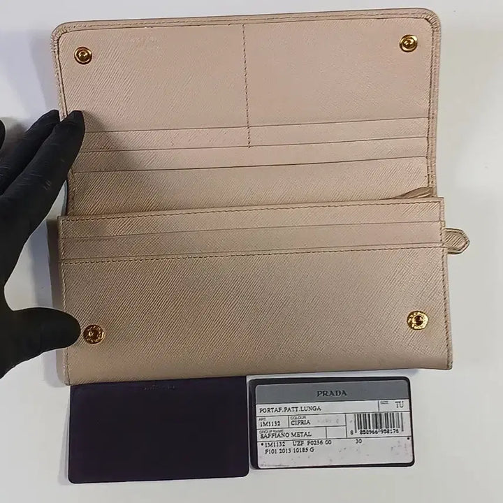 [BUNJANG] Prada Saffiano Long Wallet Cipria 1M1132 / (정품보장) 프라다 사피아노 장지갑 Cipria 1M1132