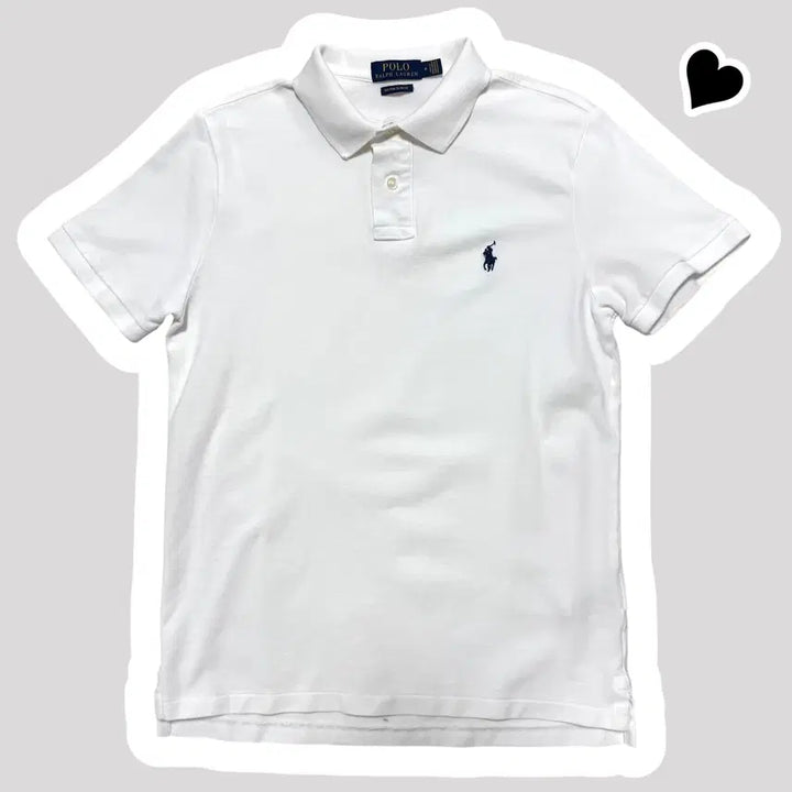 [BUNJANG] Polo Ralph Lauren White Short Sleeve Polo Shirt / 신형 폴로 랄프로렌 화이트 반팔카라티