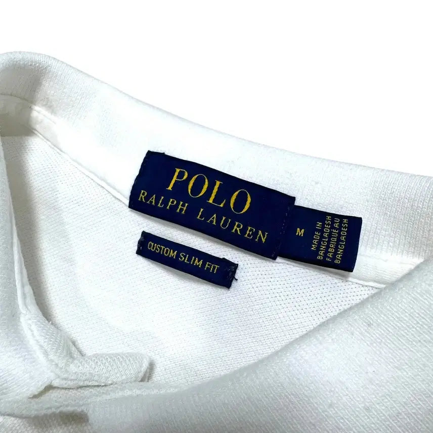 [BUNJANG] Polo Ralph Lauren White Short Sleeve Polo Shirt / 신형 폴로 랄프로렌 화이트 반팔카라티