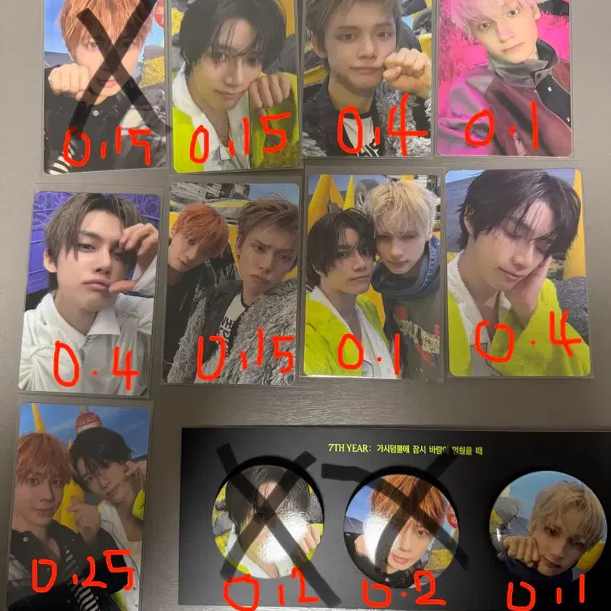 [BUNJANG] TXT Photocard + Badge Set / 투모로우바이투게더 포토카드 + 뱃지