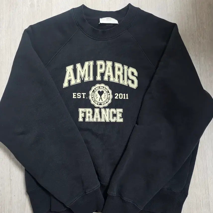 [BUNJANG] Ami Paris Cropped Sweatshirt Black XL / [XL] 아미 파리 프랑스 맨투맨