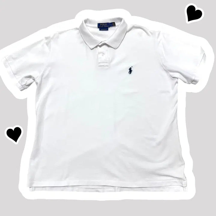 [BUNJANG] Polo Ralph Lauren White Short Sleeve Polo Shirt / 신형 폴로 랄프로렌 화이트 반팔카라티