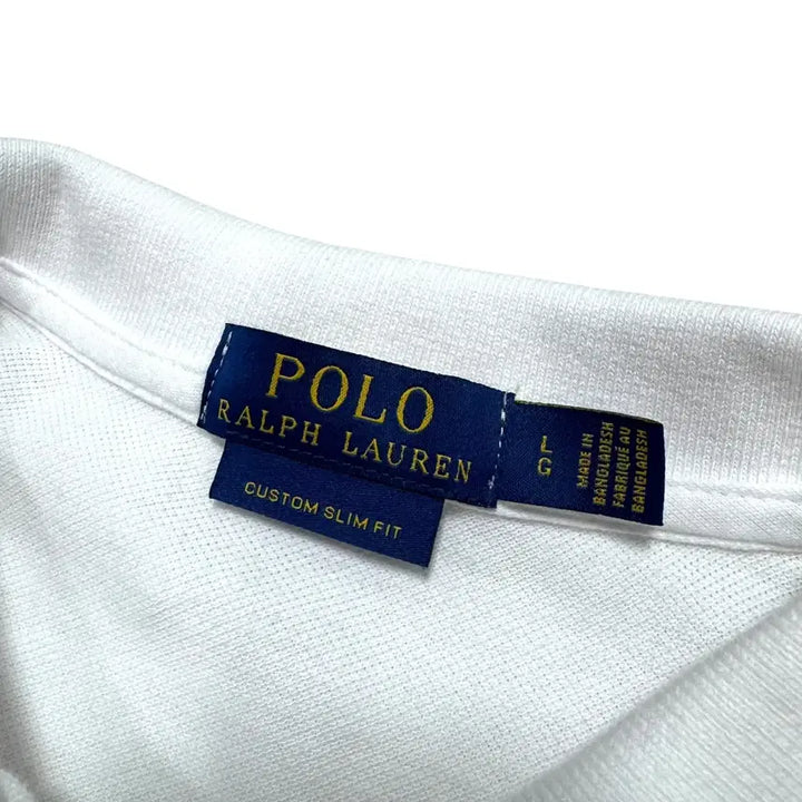 [BUNJANG] Polo Ralph Lauren White Short Sleeve Polo Shirt / 신형 폴로 랄프로렌 화이트 반팔카라티
