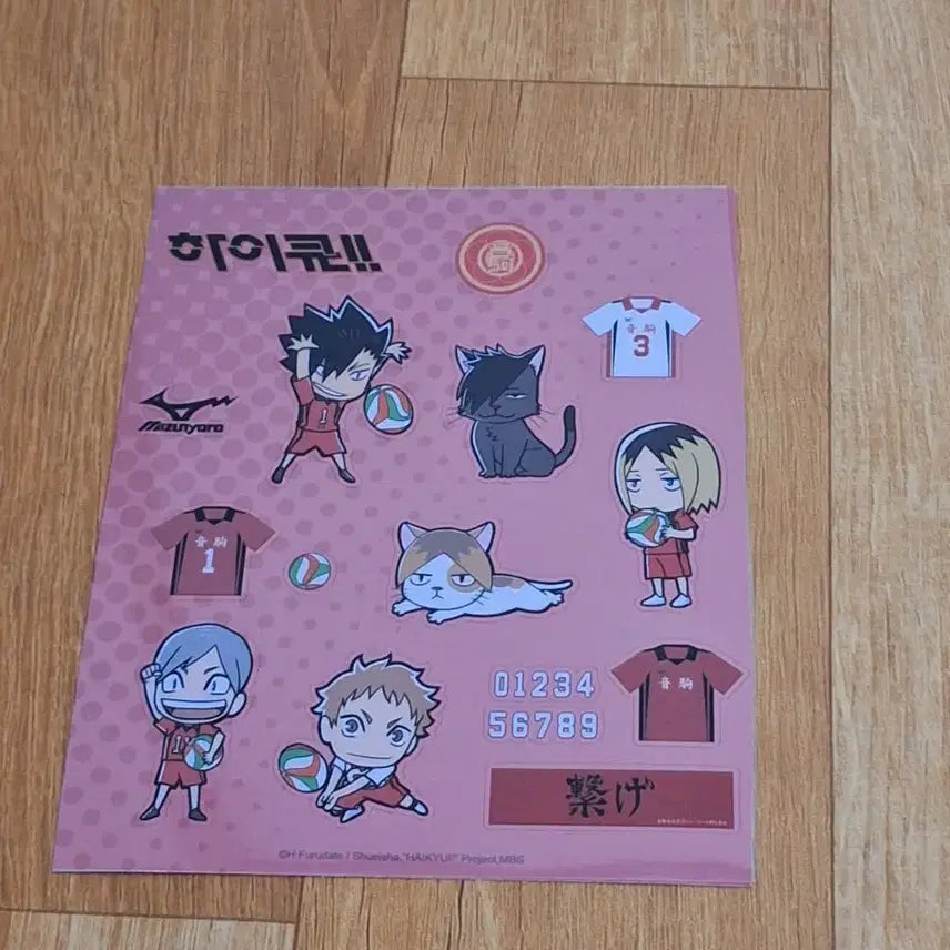 [BUNJANG] Haikyuu!! Nekoma Stickers / 하이큐 네코마 스티커