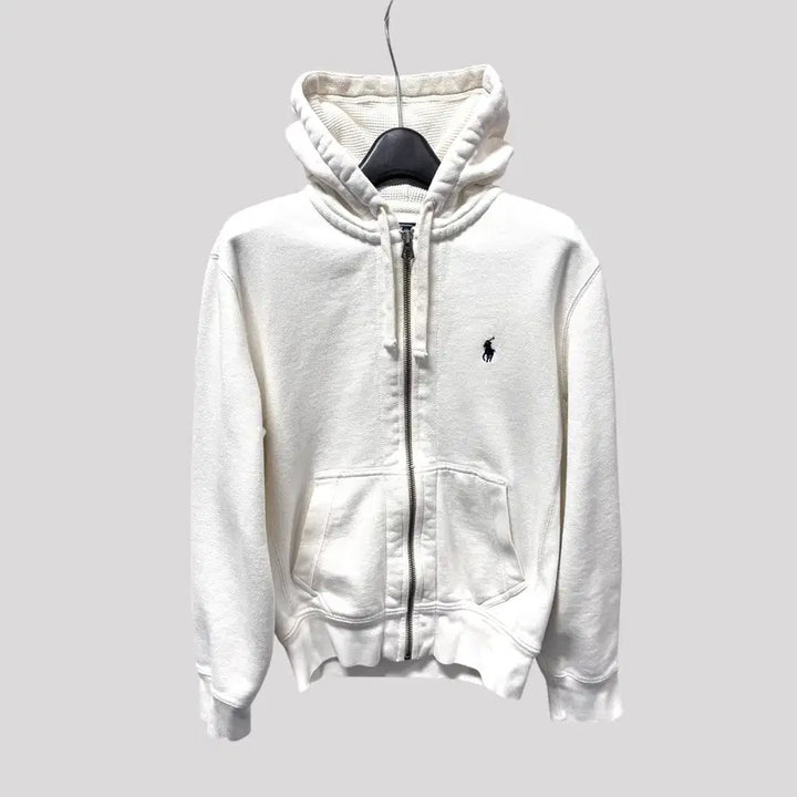 [BUNJANG] Polo Ralph Lauren Ivory Hoodie Zip-Up / 폴로 랄프로렌 아이보리 후드집업