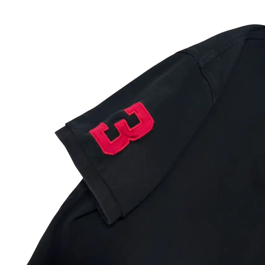 [BUNJANG] Polo Double Big Pony Black Short Sleeve Polo Shirt / 신형 QR라벨 폴로 더블빅포니 블랙 반팔카라티
