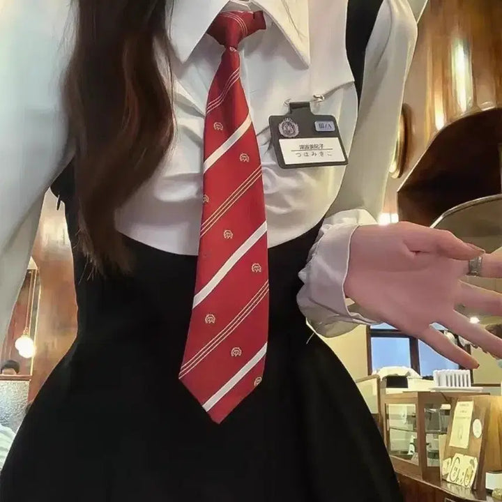 [BUNJANG] School Uniform Inspired Dress Set - Preppy, Y2K Style / 러브 다이브 청순 장원영 원피스셋업 졸사 제복 프레피룩 Y2K ses