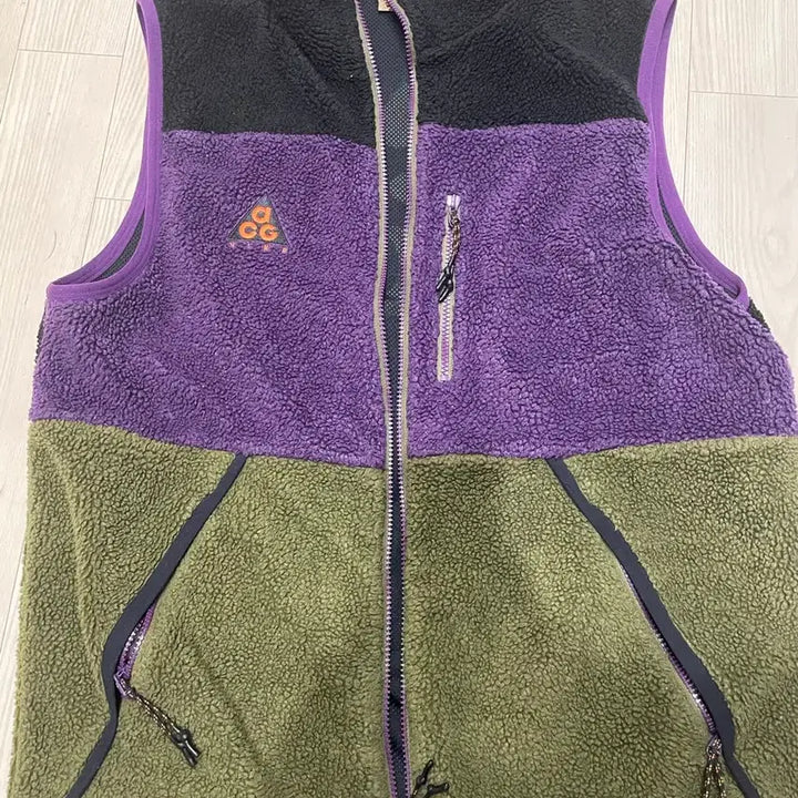 [BUNJANG] Nike ACG Fleece Vest Black Sequoia Night Purple / 나이키 ACG 플리스 조끼 베스트 블랙 세콰이어 나이트 퍼플