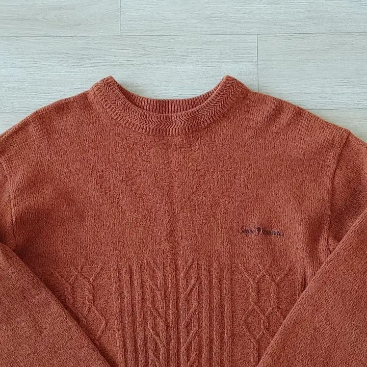 [BUNJANG] Sergio Valente 100% Wool Knit Coral 95 / Sergio Valente 순모 니트/스웨터( 95 )