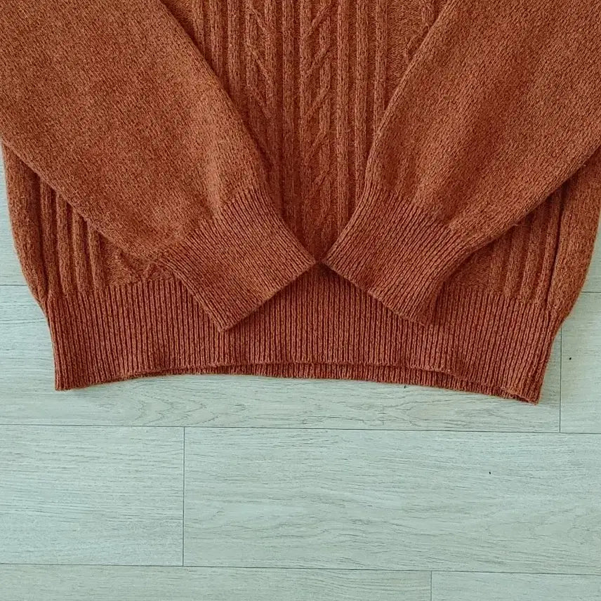[BUNJANG] Sergio Valente 100% Wool Knit Coral 95 / Sergio Valente 순모 니트/스웨터( 95 )