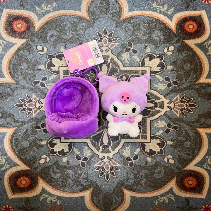 [BUNJANG] Kuromi Fruit House Bag Charm - Grape (Grey) / 쿠로미 과일하우스 가방걸이 15_그레이프 새상품