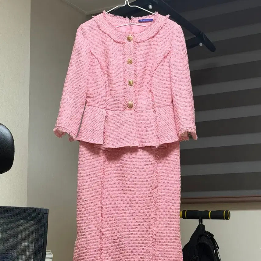 [BUNJANG] Aizid Collection Size 55 Pink Long Dress / 아이잗 컬렉션 55사이즈