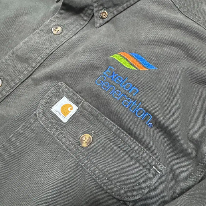 [BUNJANG] Carhartt Khaki Work Jacket / 칼하트 카키 워크 자켓