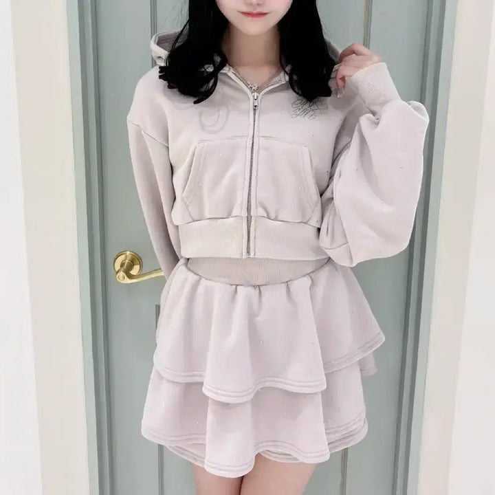 [BUNJANG] Evelyn Bijou Two-Piece Dress Set / 에블린 evelyn 비쥬 투피스 스나계 양산형 원피스 미셸마카롱 피움