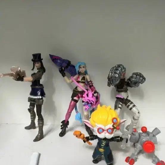 [BUNJANG] League of Legends Arcane Action Figure Bundle / 롤 리그오브레전드 피규어 아케인  액션피규어 일괄로 팝니다