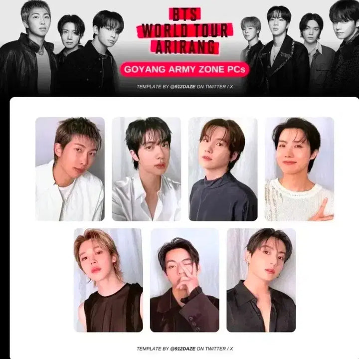 [BUNJANG] BTS ARIRANG TOUR in GOYANG Amazon Photocard Set (Sealed) / 고양 아미존 포카 미개봉 BTS ARIRANG TOUR in GOYANG