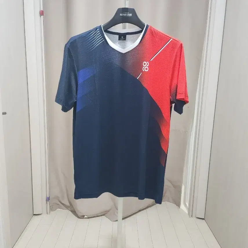[BUNJANG] Punazerro Short Sleeve T-Shirt Navy/Red / 푸나제로 반팔 티셔츠 네이비/레드