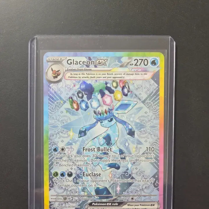 [BUNJANG] Pokemon Glaceon ex Prismatic 150/131 PRE EN Trading Card / 포켓몬 프리즈마틱 글레이시아 ex 영문 PRE EN 150/131