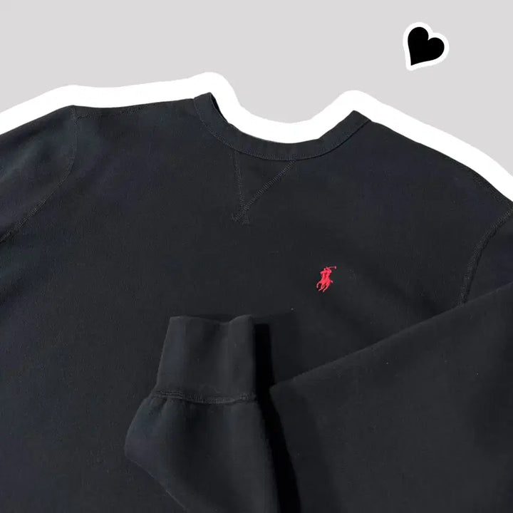[BUNJANG] Polo Ralph Lauren New Black Sweatshirt / 신형 폴로 랄프로렌 블랙 맨투맨