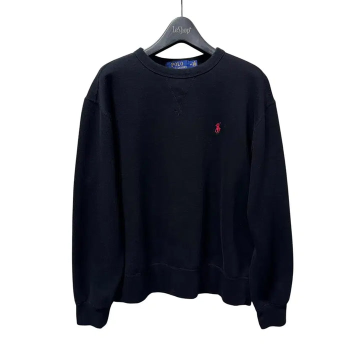 [BUNJANG] Polo Ralph Lauren New Black Sweatshirt / 신형 폴로 랄프로렌 블랙 맨투맨