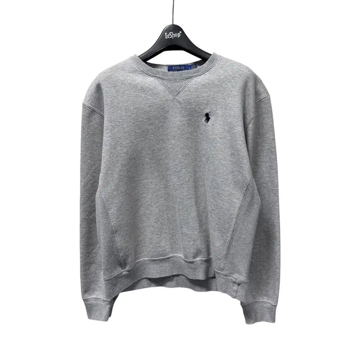 [BUNJANG] Polo Ralph Lauren New Grey Sweatshirt / 신형 폴로 랄프로렌 그레이 맨투맨