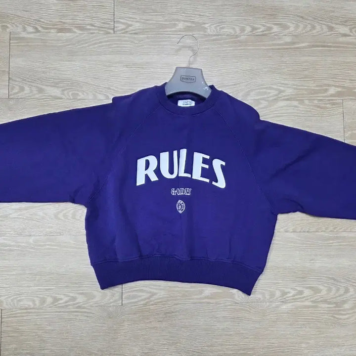 [BUNJANG] STUDIO TOMBOY RULES Sweatshirt Purple / 스튜디오 톰보이 RULES 맨투맨 퍼플