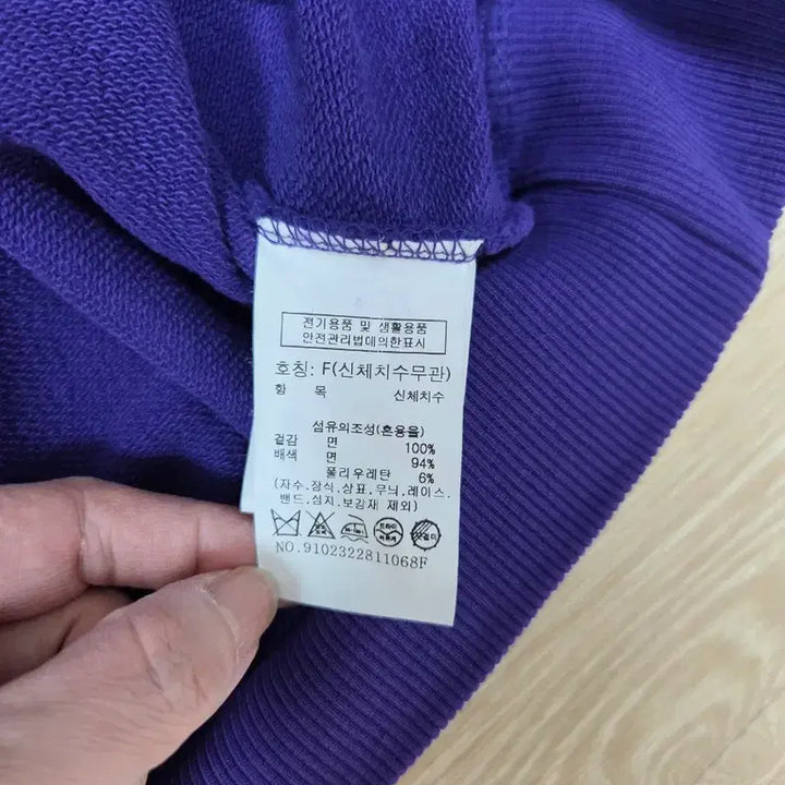 [BUNJANG] STUDIO TOMBOY RULES Sweatshirt Purple / 스튜디오 톰보이 RULES 맨투맨 퍼플