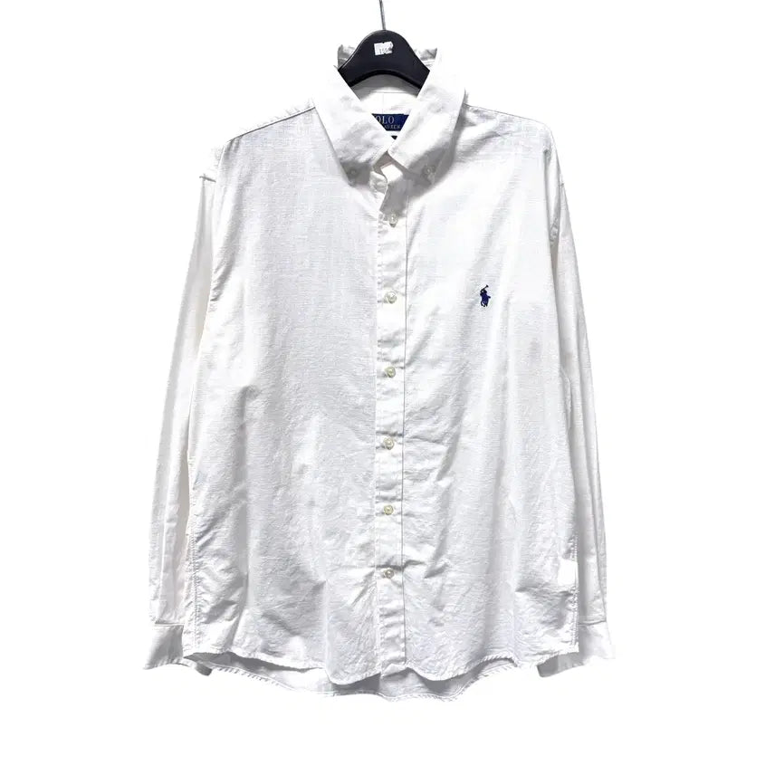 [BUNJANG] Polo Ralph Lauren White Linen Shirt / 신형 폴로 랄프로렌 화이트 린넨 셔츠