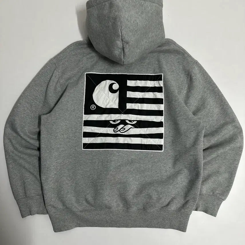 [BUNJANG] Carhartt WIP Incognito Stripe Hoodie / 칼하트 WIP incognito 스트라이프 후드티