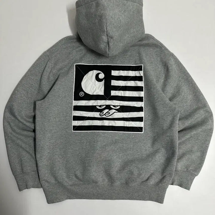 [BUNJANG] Carhartt WIP Incognito Stripe Hoodie / 칼하트 WIP incognito 스트라이프 후드티