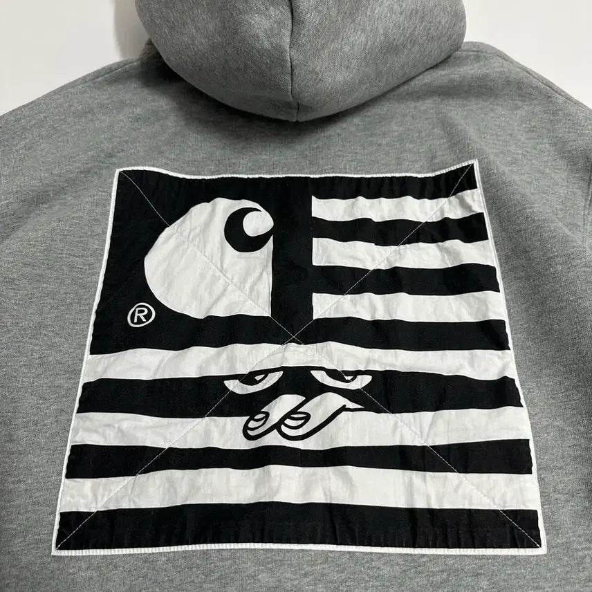 [BUNJANG] Carhartt WIP Incognito Stripe Hoodie / 칼하트 WIP incognito 스트라이프 후드티