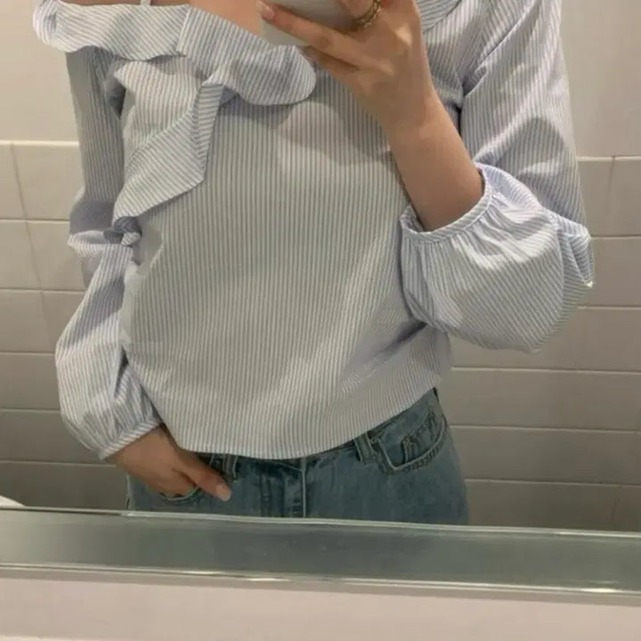 [BUNJANG] Sober Pure Blouse Stripe / 소버샵 sober pure blouse stripe