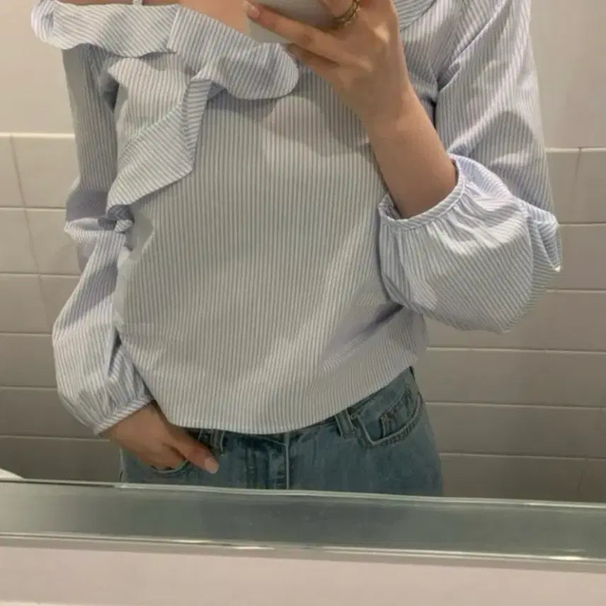 [BUNJANG] Sober Pure Blouse Stripe / 소버샵 sober pure blouse stripe