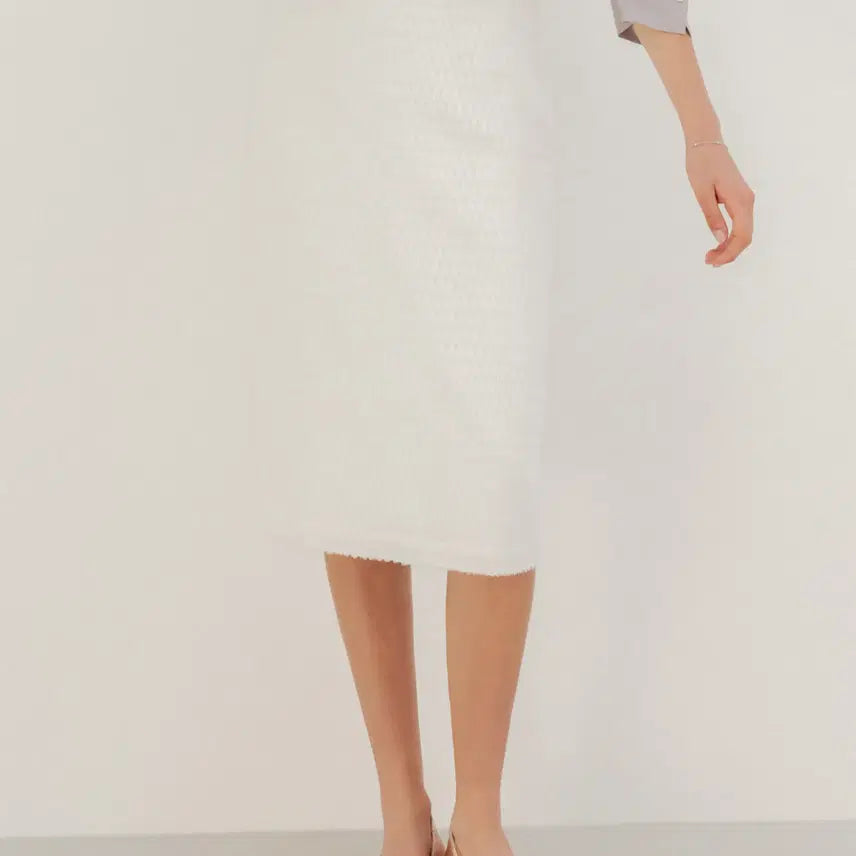 [BUNJANG] sie Lilia Textured Skirt Ivory XS / sie 시에 릴리아 텍스쳐드 스커트 아이보리 XS 사이즈 팔아요