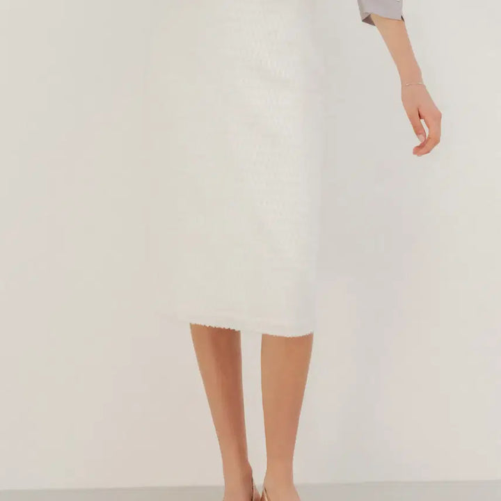 [BUNJANG] sie Lilia Textured Skirt Ivory XS / sie 시에 릴리아 텍스쳐드 스커트 아이보리 XS 사이즈 팔아요