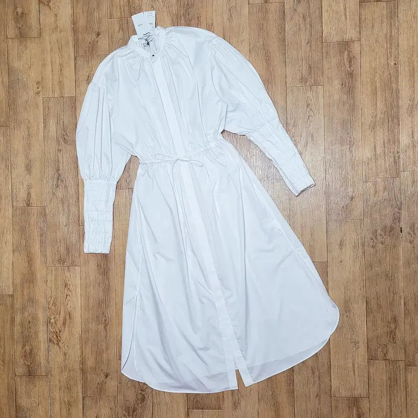 [BUNJANG] HYKE Balloon Sleeve Shirt Dress / 하이크(HYKE) 벌룬소매 셔츠원피스 55-66 새상품