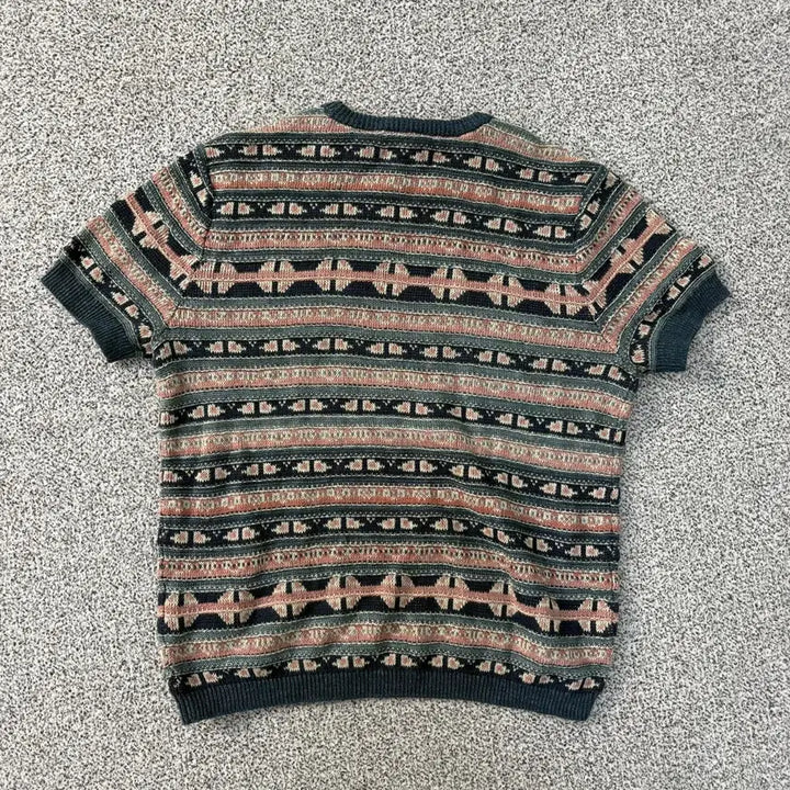 [BUNJANG] Ralph Lauren Fair Isle Short Sleeve Knit Top / S 로렌 랄프로렌 페어아일 반팔 니트 0428J