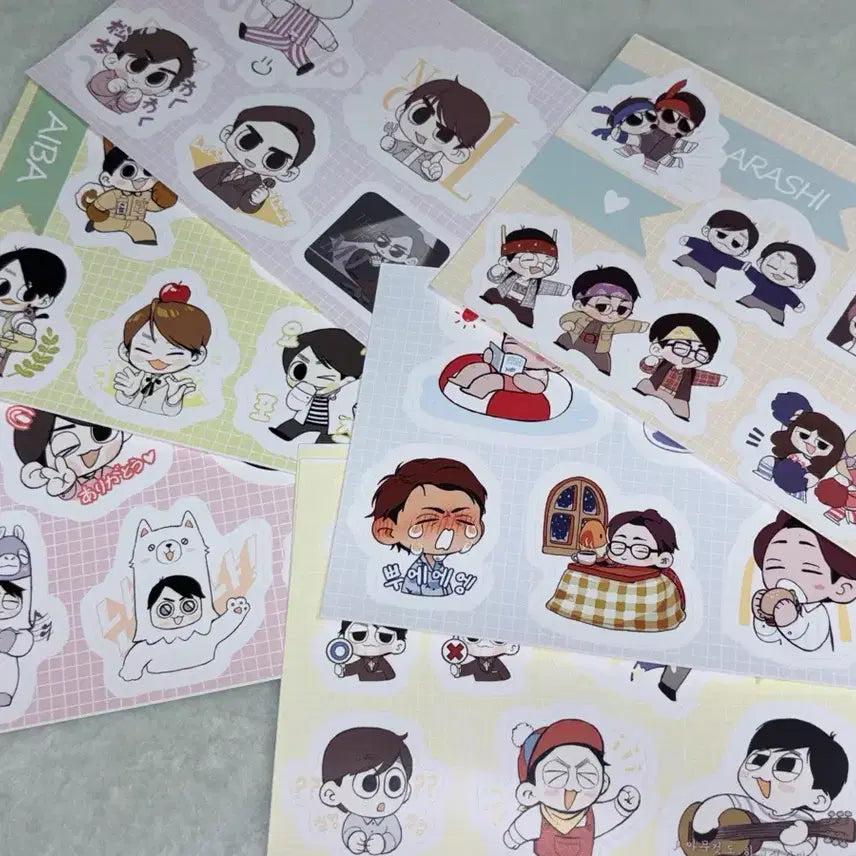 [BUNJANG] Arashi Unofficial Sticker Bundle Set / 아라시 비공굿 스티커 세트