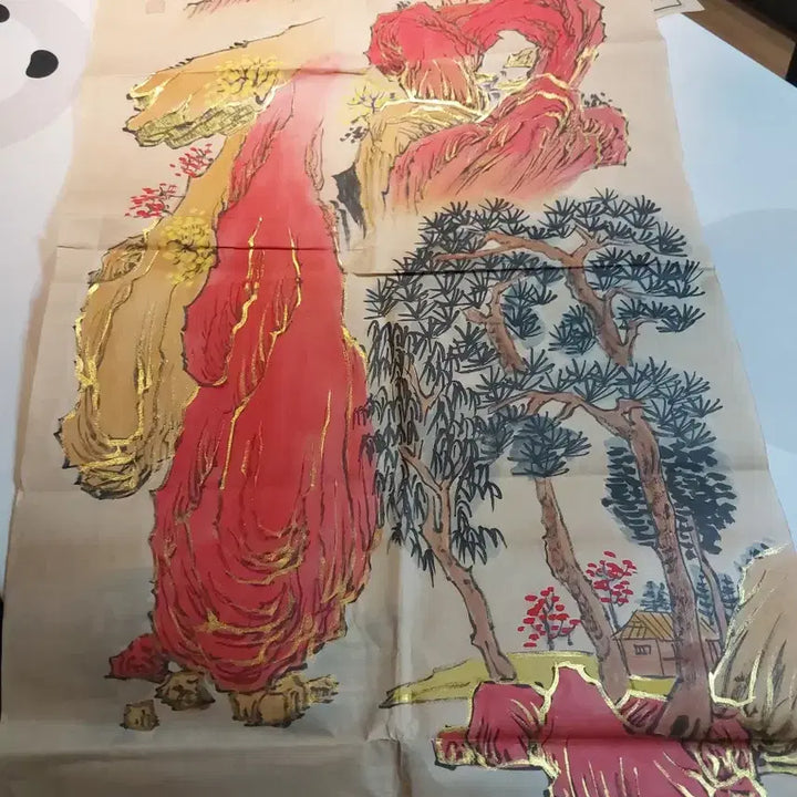 [BUNJANG] 1986 Export Item Antique Chinese Painting Scroll / 골동품  회사 수출품
