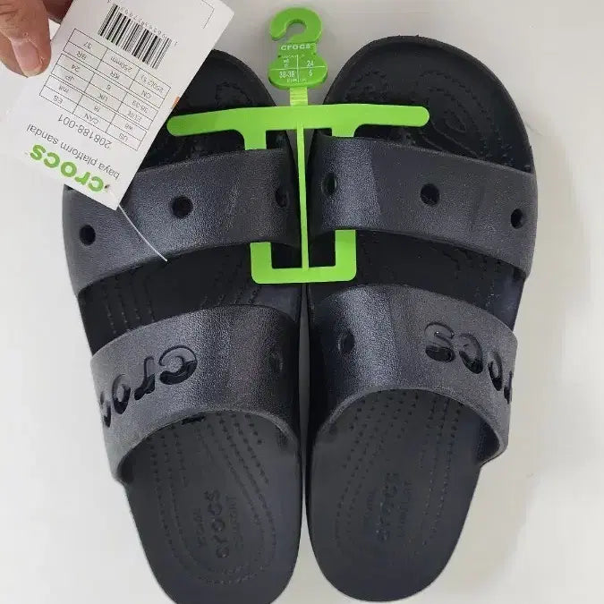 [BUNJANG] Crocs Bayaband Platform Sandal Black 250 / 크록스 바야 플랫폼 샌들 블랙 250