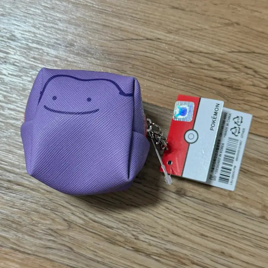 [BUNJANG] Pokemon Ditto Cube Pouch Keychain Authentic / 포켓몬 메타몽 큐브 파우치 키링 정품