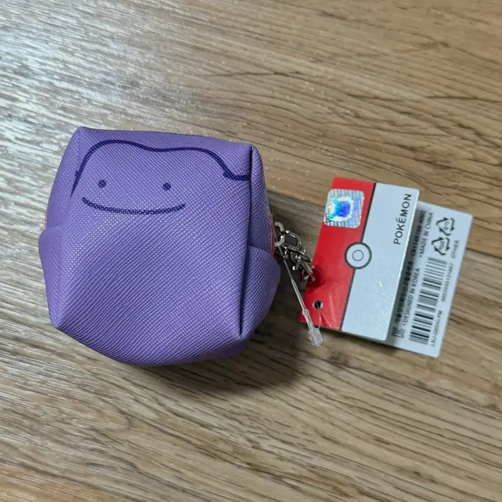 [BUNJANG] Pokemon Ditto Cube Pouch Keychain Authentic / 포켓몬 메타몽 큐브 파우치 키링 정품
