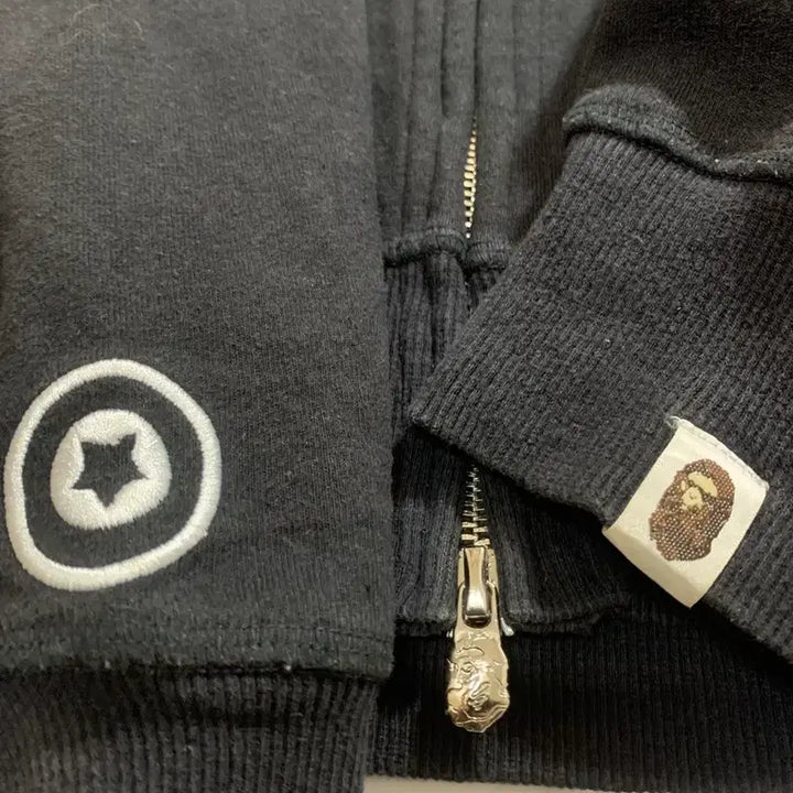 [BUNJANG] BAPE Shark Full Zip Hoodie Black XL / BAPE 베이프 샤크 블랙 후드집업