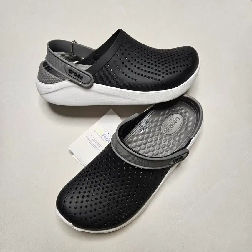 [BUNJANG] Crocs Literide Black 270 New / 크록스 라이트라이드 블랙 270 새상품