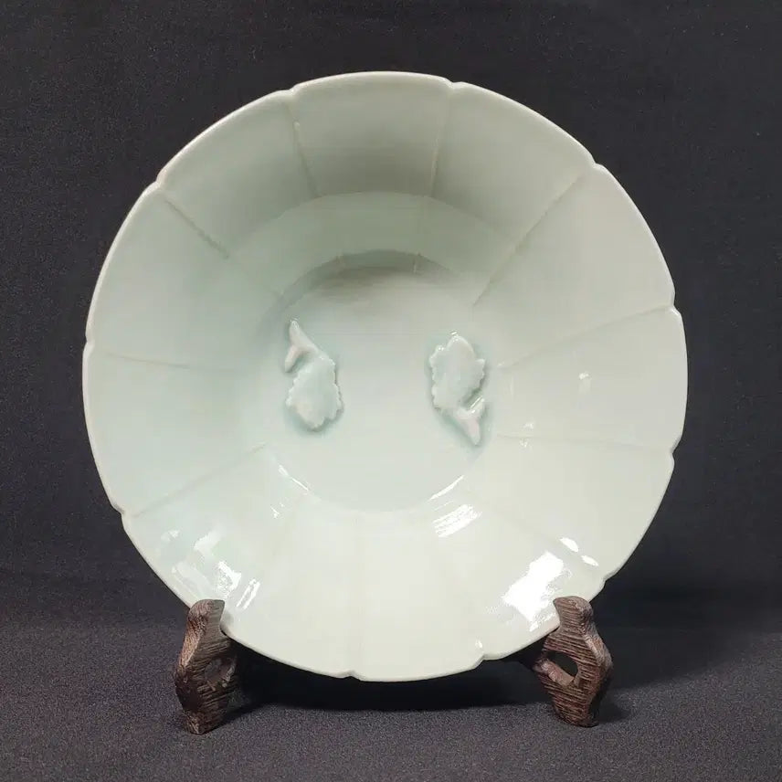 [BUNJANG] Yingqing Ware Celadon Porcelain Flower-shaped Dish / 중국 영청요 청백자